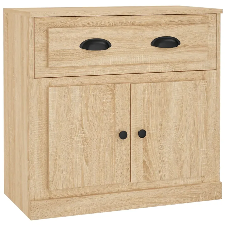 Buffet chêne sonoma 70x35,5x67,5 cm bois d'ingénierie - 2