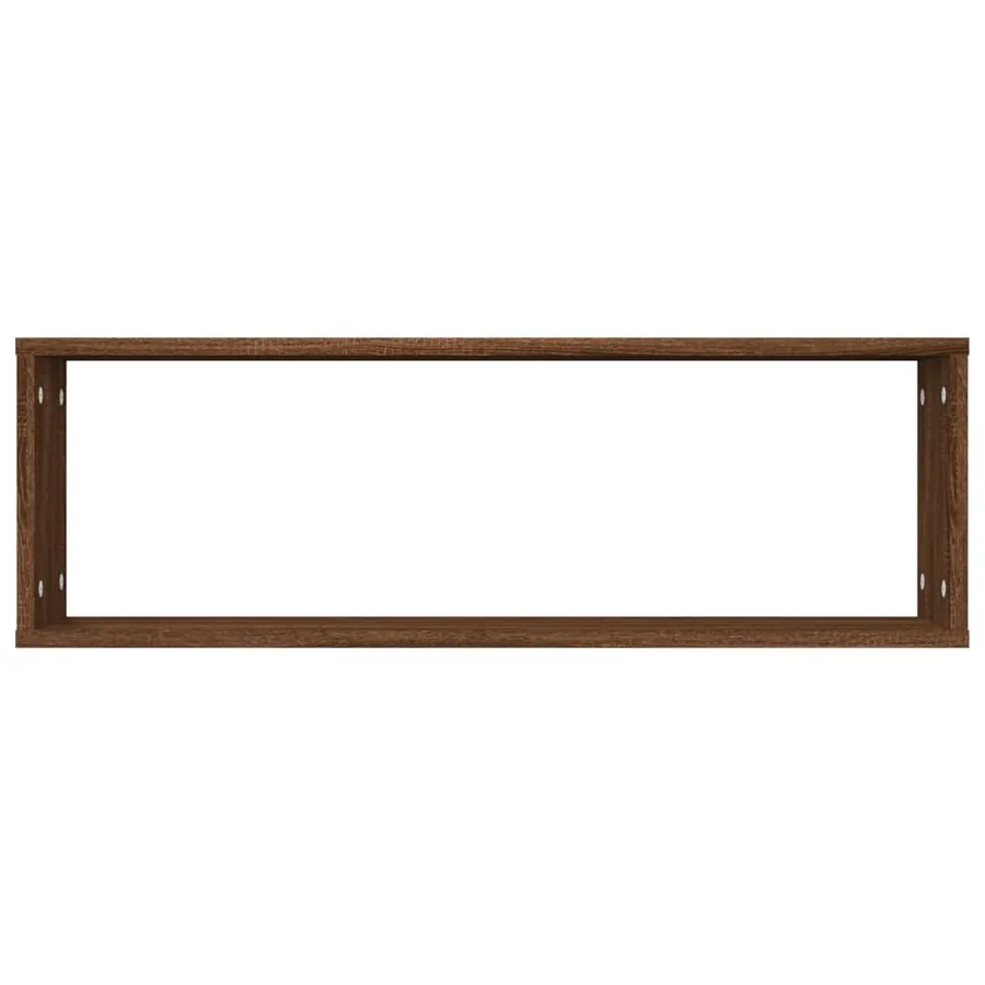 Étagères murales cubiques 2 pcs Chêne marron 80x15x26,5 cm - 6