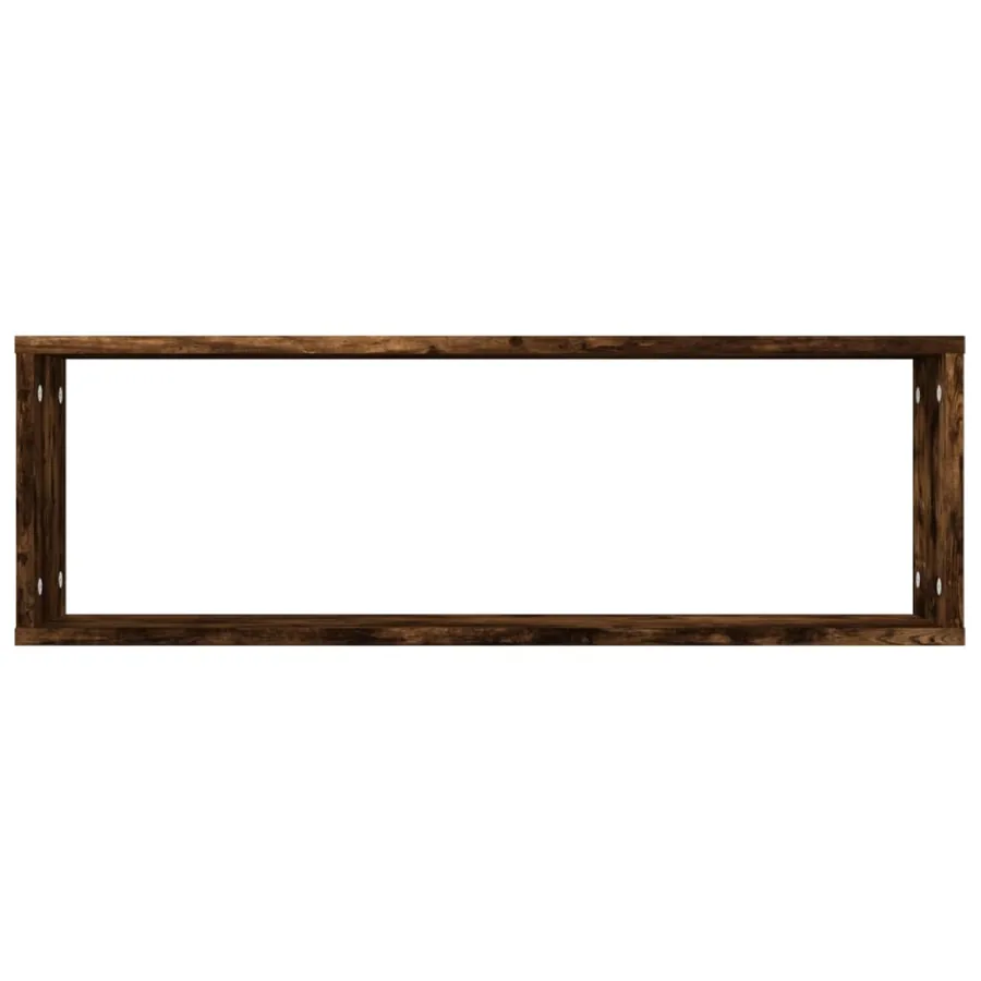 Étagères murales cubiques 4 pcs Chêne fumé 80x15x26,5 cm - 6