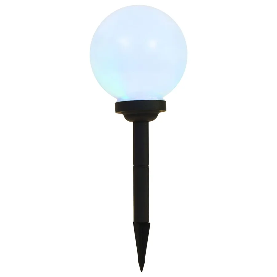Lampe LED sphérique solaire d'extérieur 3 pcs 20 cm RVB - 3