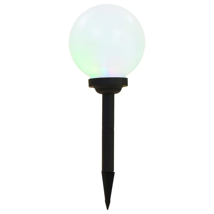 Lampe LED sphérique solaire d'extérieur 3 pcs 20 cm RVB - 4