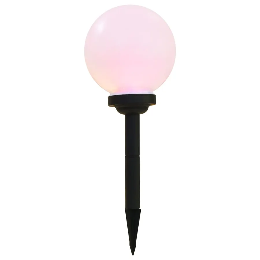 Lampe LED sphérique solaire d'extérieur 3 pcs 20 cm RVB - 5