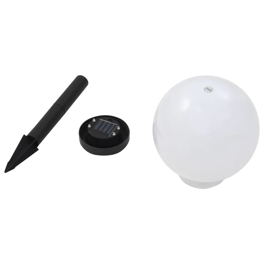 Lampe LED sphérique solaire d'extérieur 3 pcs 20 cm RVB - 6