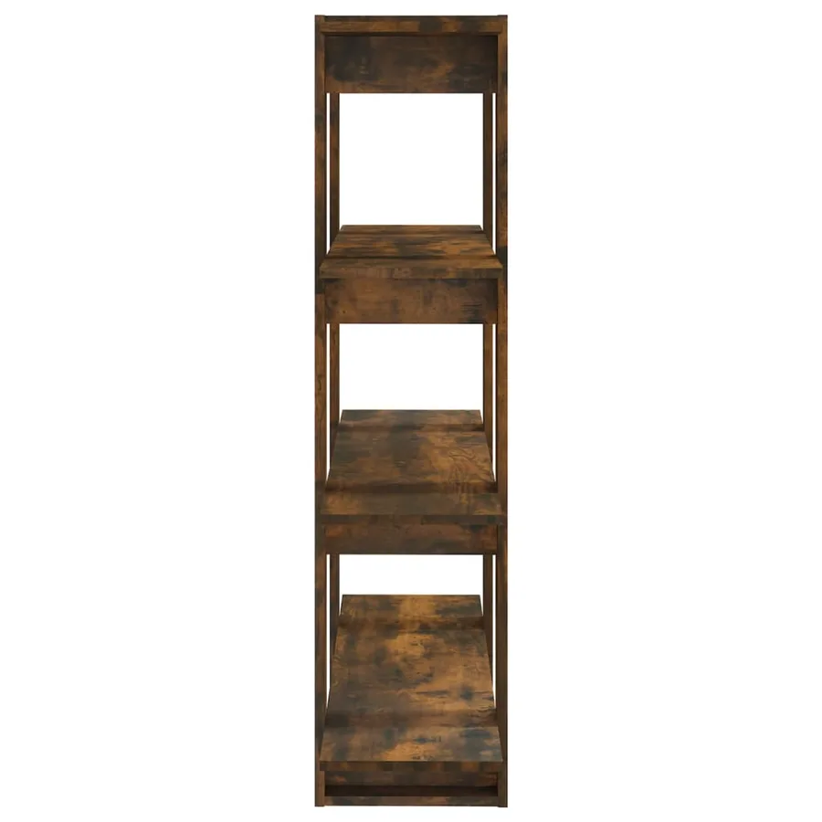 Bibliothèque/Séparateur de pièce Chêne fumé 100x30x123,5 cm - 4