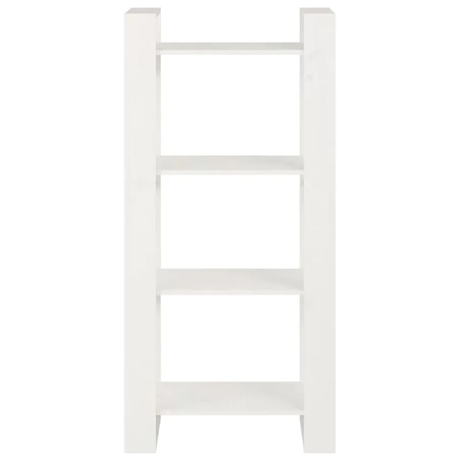 Bibliothèque/Séparateur de pièce Blanc 60x35x125 cm Bois massif - 3
