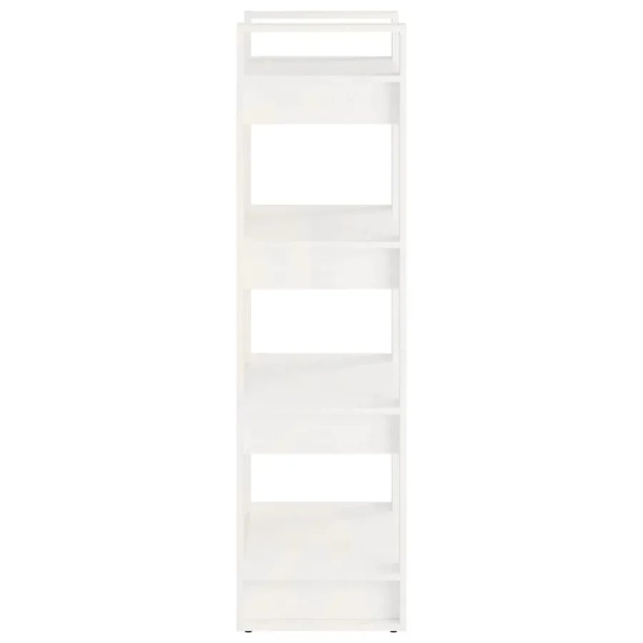 Bibliothèque/Séparateur de pièce Blanc 60x35x125 cm Bois massif - 4
