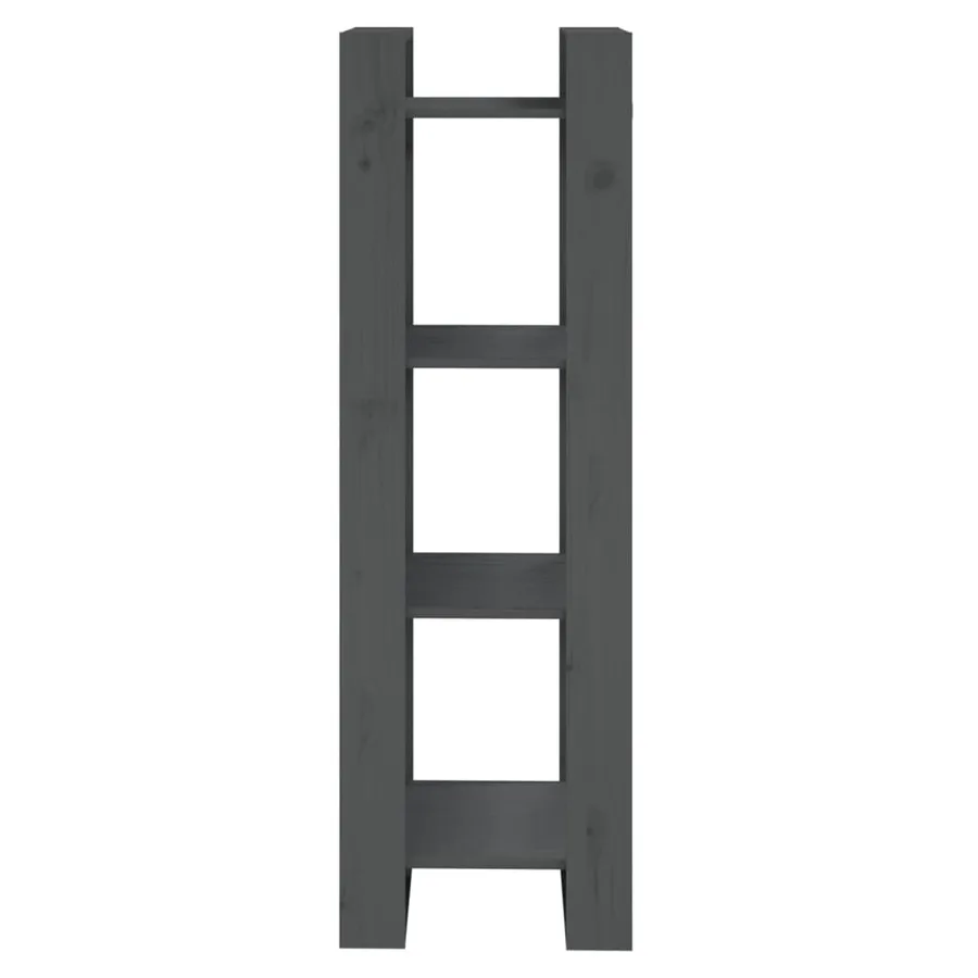 Bibliothèque/Séparateur de pièce Gris 41x35x125 cm Pin solide - 3