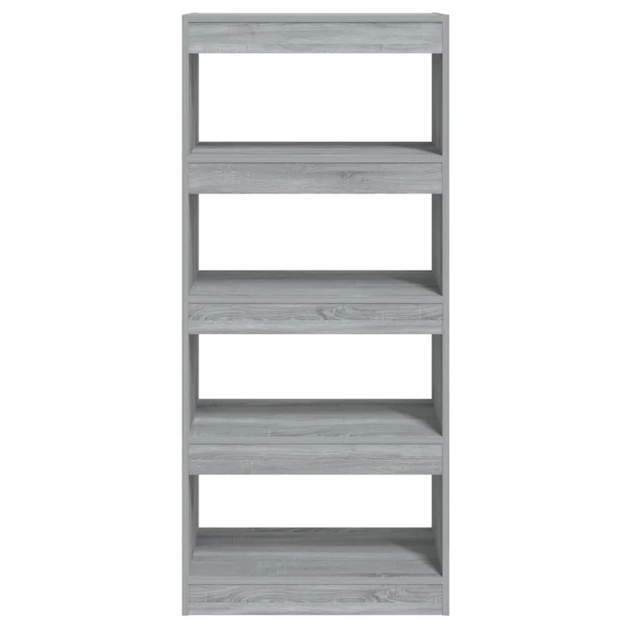 Bibliothèque/Cloison Sonoma gris 60x30x135 cm Bois d'ingénierie - 5
