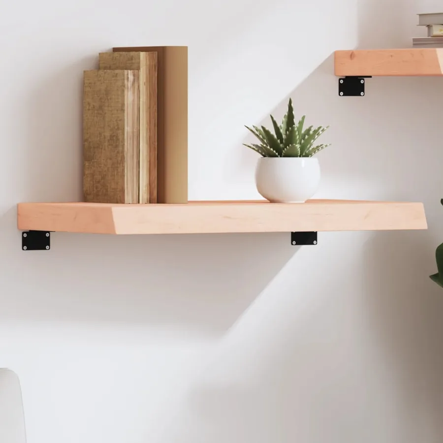 Étagère murale 60x30x(2-6) cm bois de chêne massif non traité