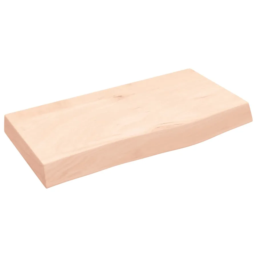 Étagère murale 60x30x(2-6) cm bois de chêne massif non traité - 2