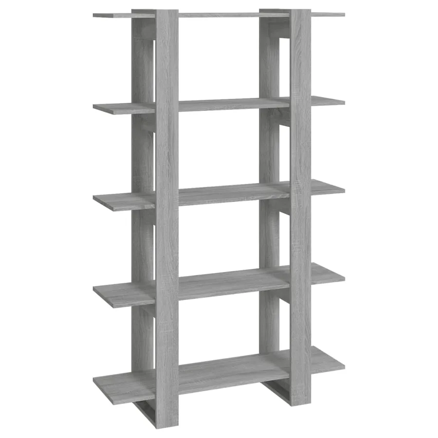 Bibliothèque/Séparateur de pièce Sonoma gris 100x30x160 cm - 2
