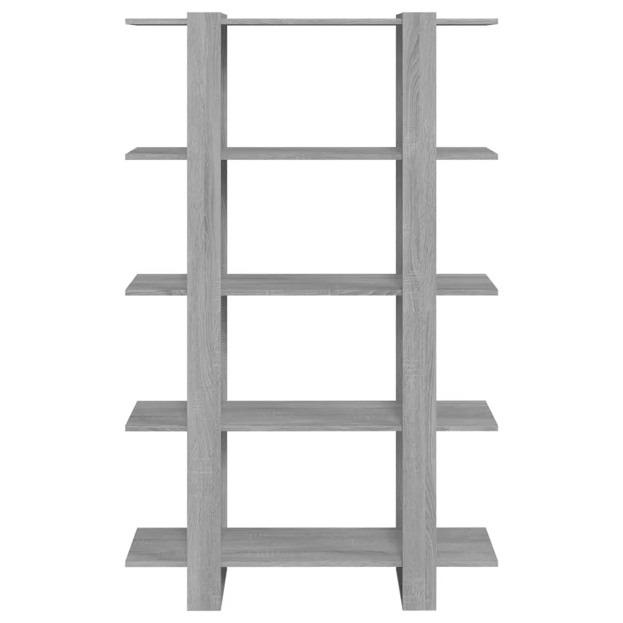 Bibliothèque/Séparateur de pièce Sonoma gris 100x30x160 cm - 3