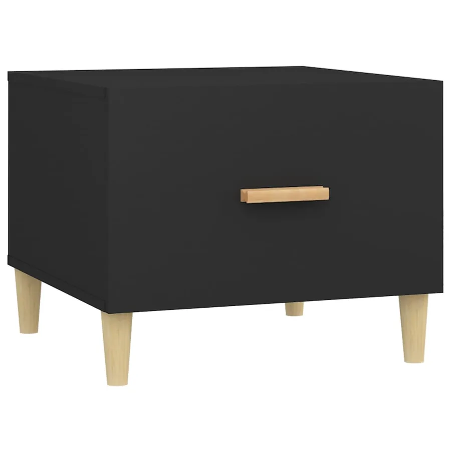 Tables basses 2 pcs noir 50x50x40 cm bois d'ingénierie - 7