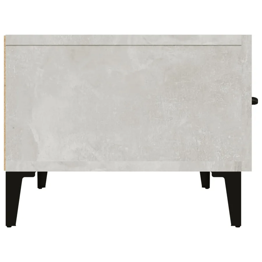 Meuble TV Gris béton 150x34,5x30 cm Bois d'ingénierie - 8
