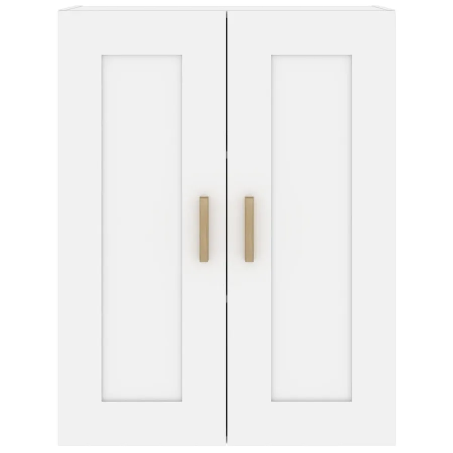 Armoire murale blanc 69,5x32,5x90 cm bois d'ingénierie - 5