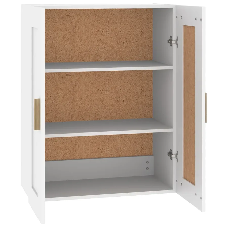 Armoire murale blanc 69,5x32,5x90 cm bois d'ingénierie - 6