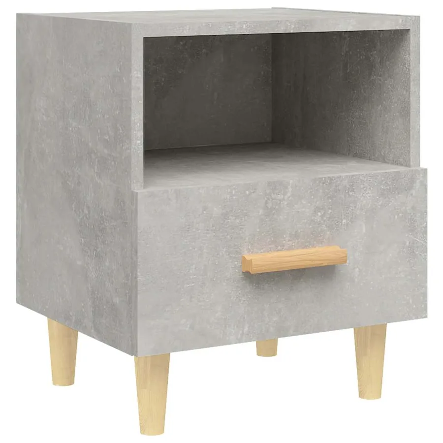 Tables de chevet 2 pcs Gris béton 40x35x47 cm - 5