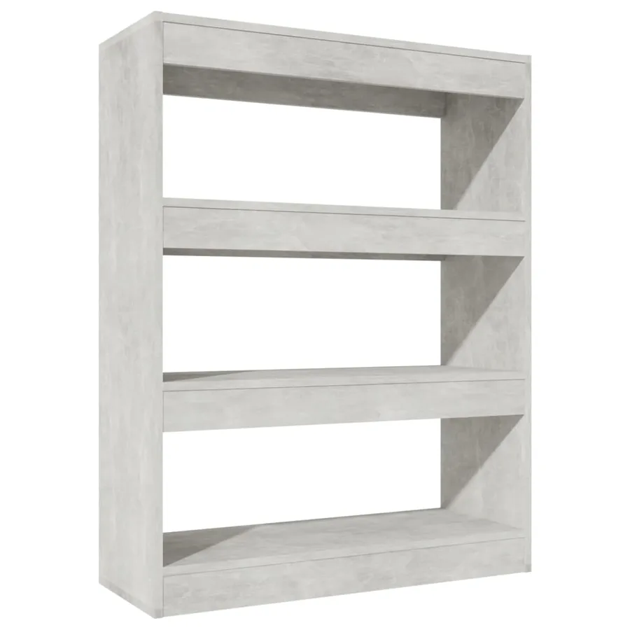 Bibliothèque/Cloison Gris béton 80x30x103 cm Bois d'ingénierie - 2