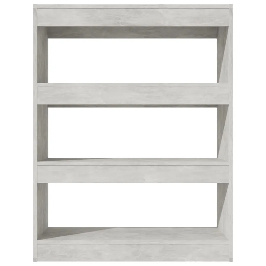 Bibliothèque/Cloison Gris béton 80x30x103 cm Bois d'ingénierie - 3