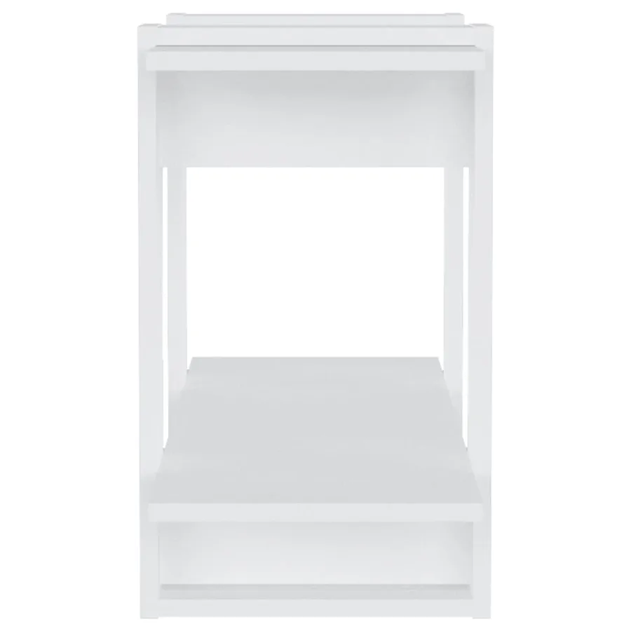 Bibliothèque/Séparateur de pièce Blanc brillant 80x30x51 cm - 6