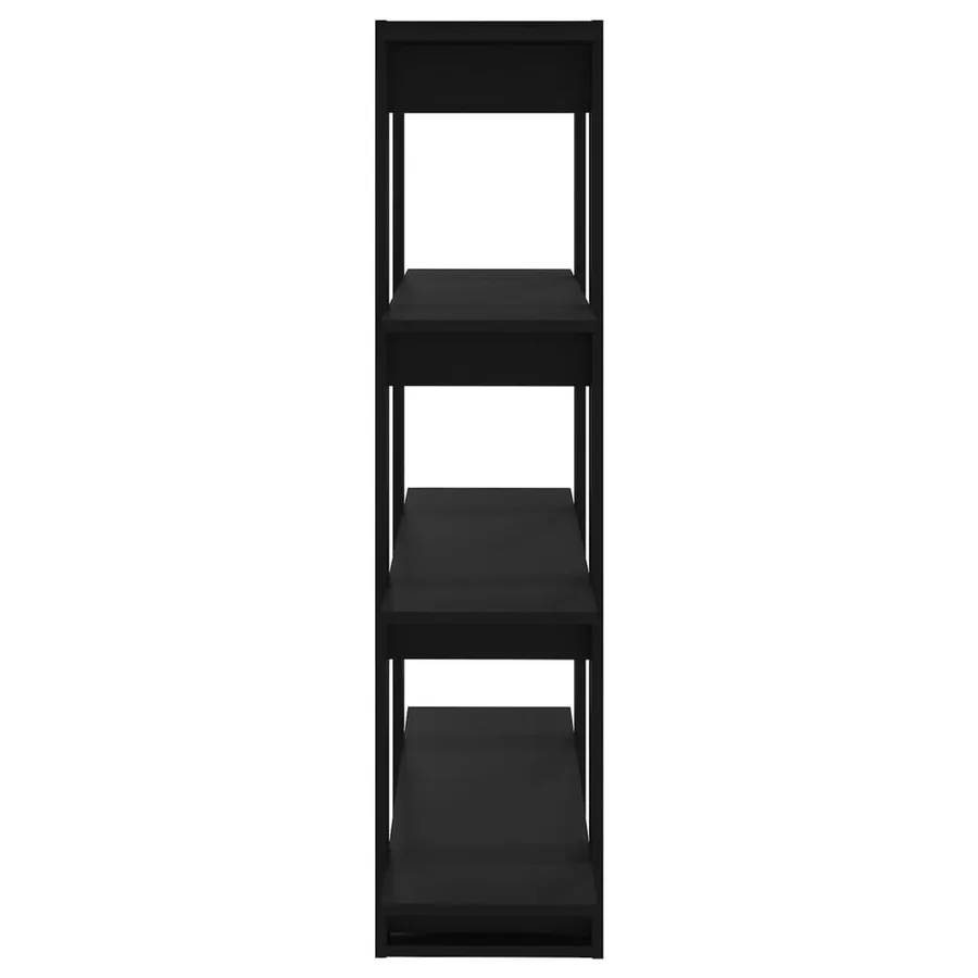 Bibliothèque/Séparateur de pièce Noir 100x30x123,5 cm - 4
