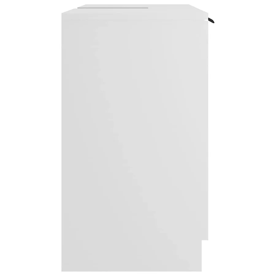 Armoire salle de bain Blanc 64,5x33,5x59 cm Bois d'ingénierie - 8