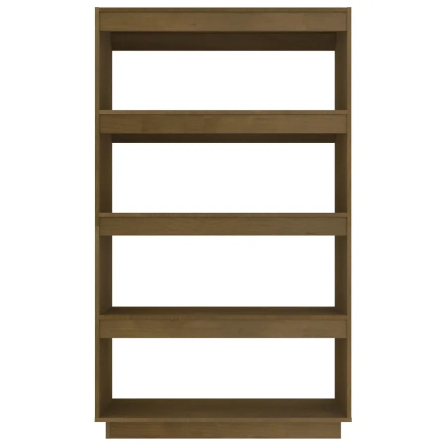 Bibliothèque/Séparateur de pièce Marron miel 80x35x135 cm Pin - 5