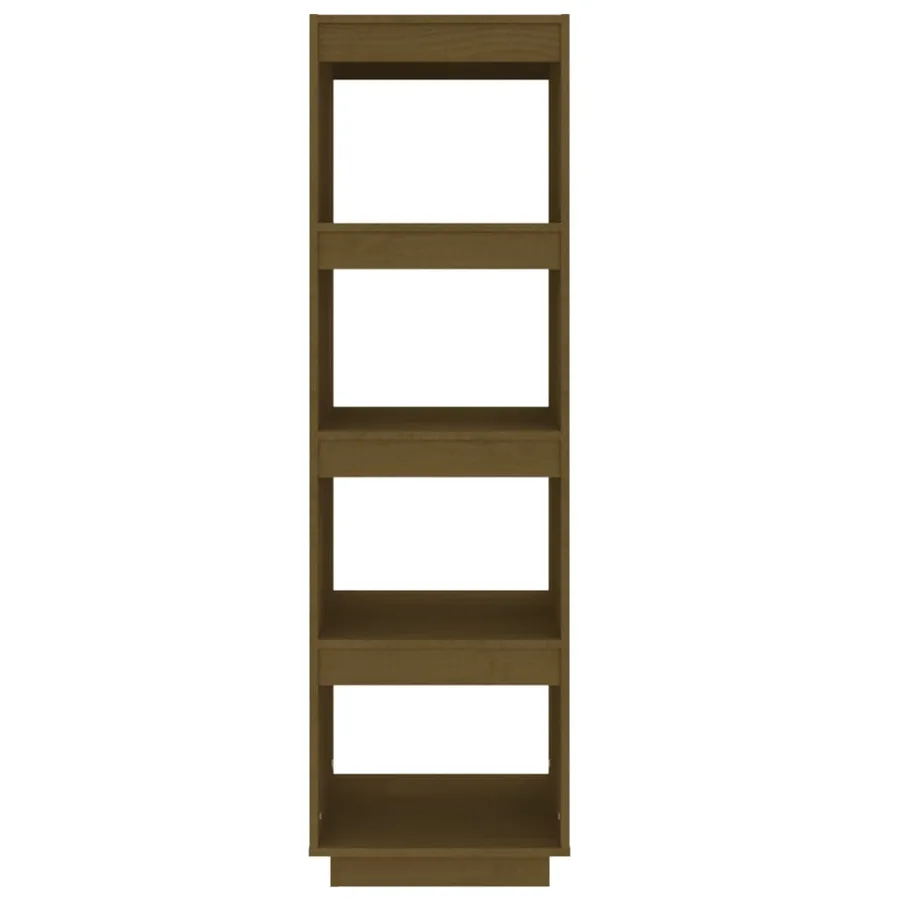 Bibliothèque/Séparateur de pièce Marron miel 40x35x135 cm Pin - 5