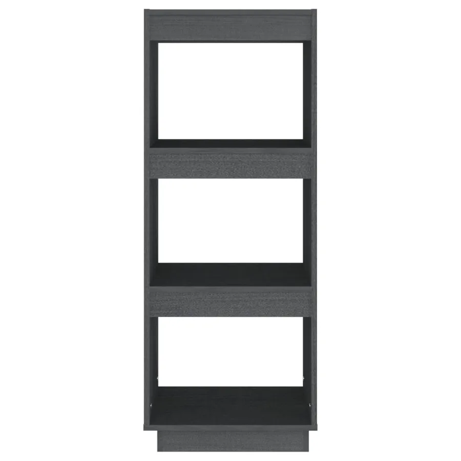 Bibliothèque/Séparateur de pièce gris 40x35x103 cm pin massif - 5