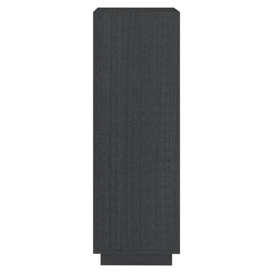 Bibliothèque/Séparateur de pièce gris 40x35x103 cm pin massif - 6