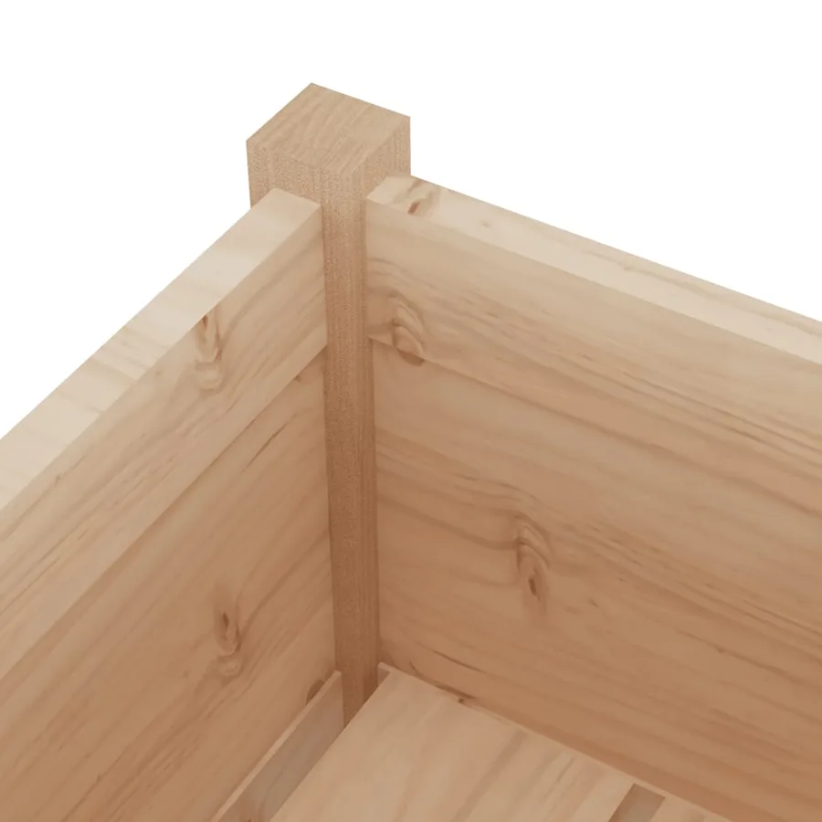 Jardinières d'extérieur 2 pcs 70x70x70 cm bois de pin massif - 6