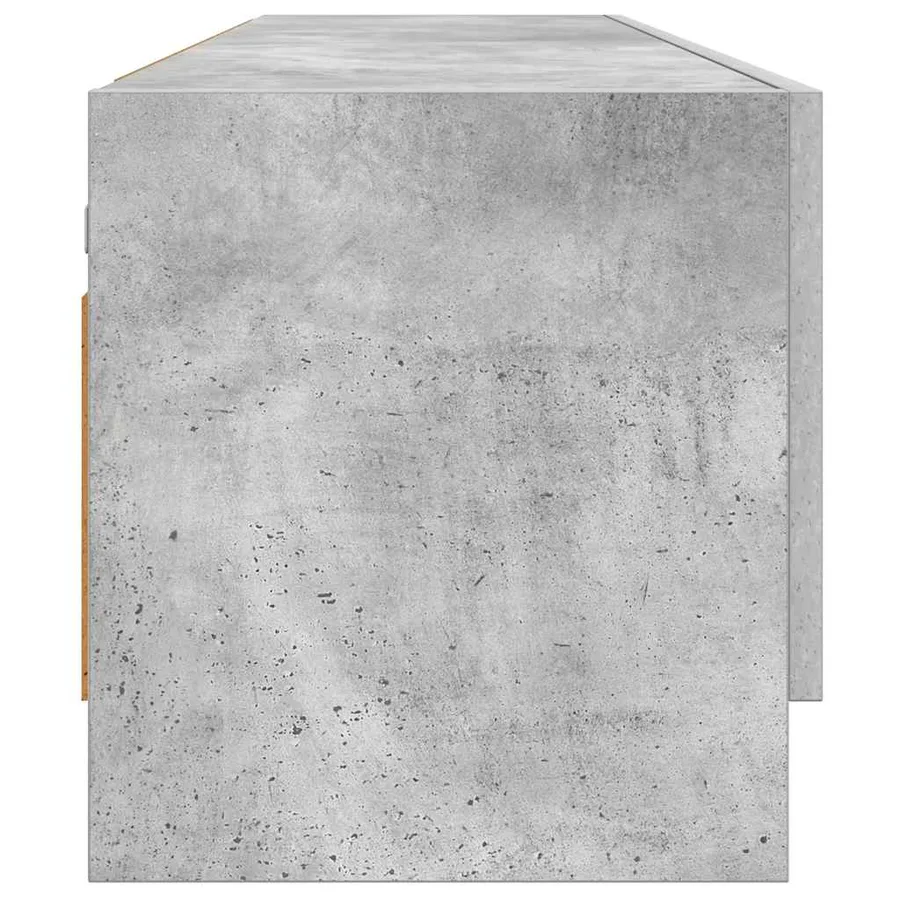 Garde-robe gris béton 100x32,5x35 cm bois d'ingénierie - 6