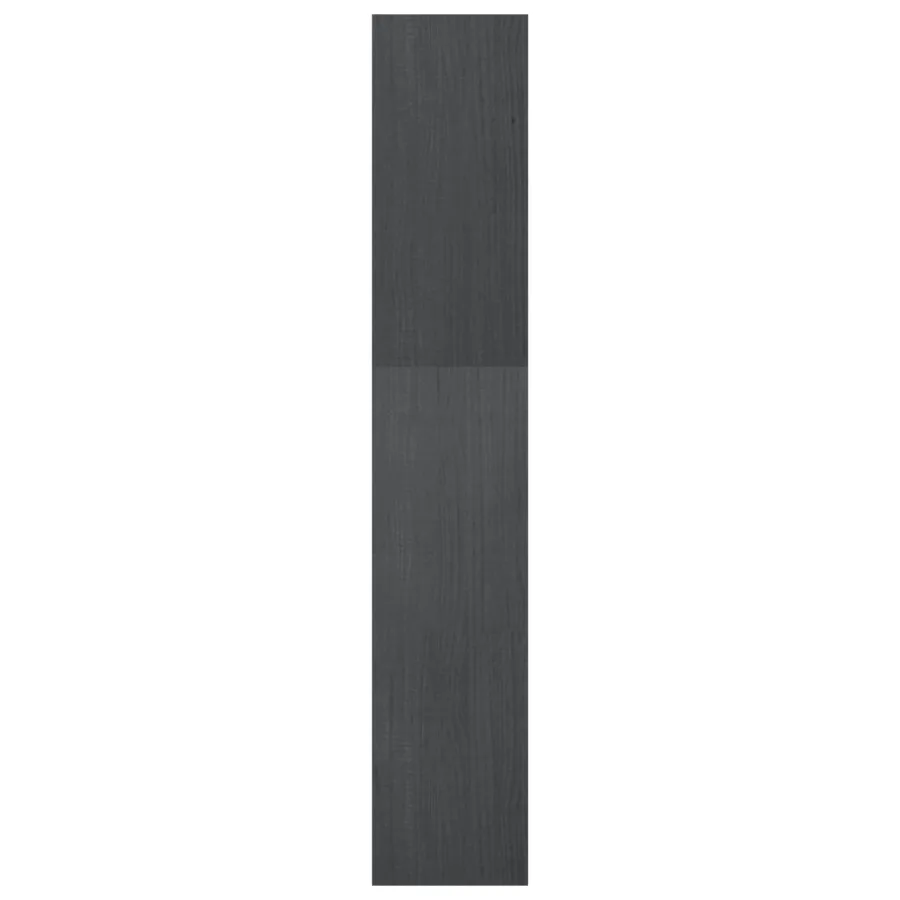 Bibliothèque/Séparateur de pièce Gris 40x30x167,5 cm Pin massif - 6