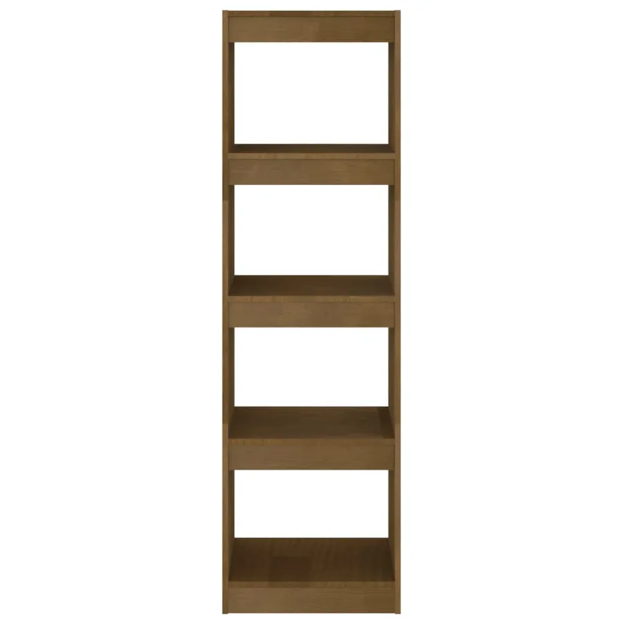 Bibliothèque/Séparateur de pièce Marron miel 40x30x135,5 cm Pin - 5