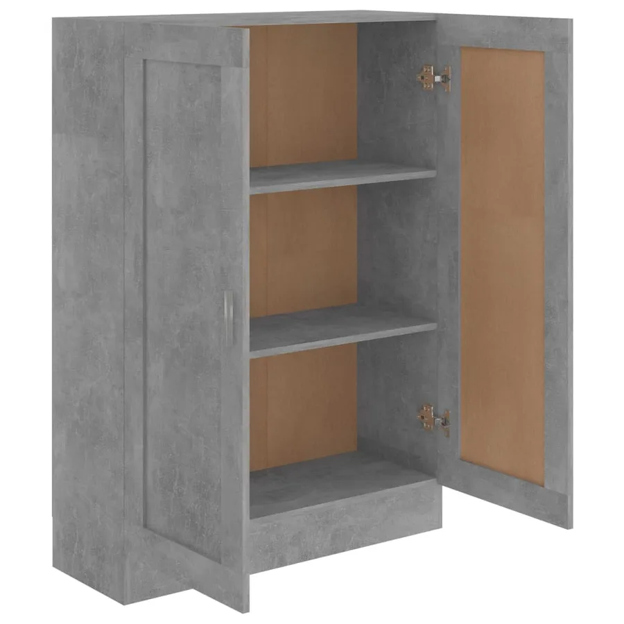 Bibliothèque Gris béton 82,5x30,5x115 cm Bois d'ingénierie - 4