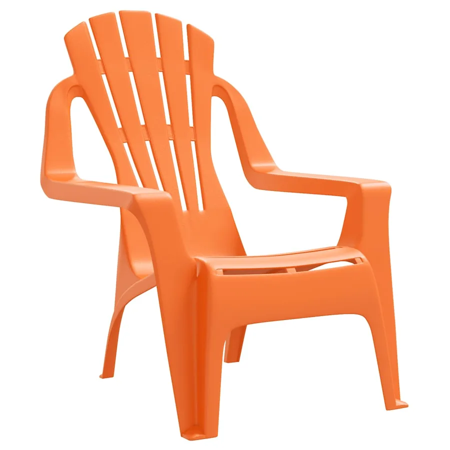 Chaises de jardin pour enfants lot de 2 orange 37x34x44 cm PP - 3