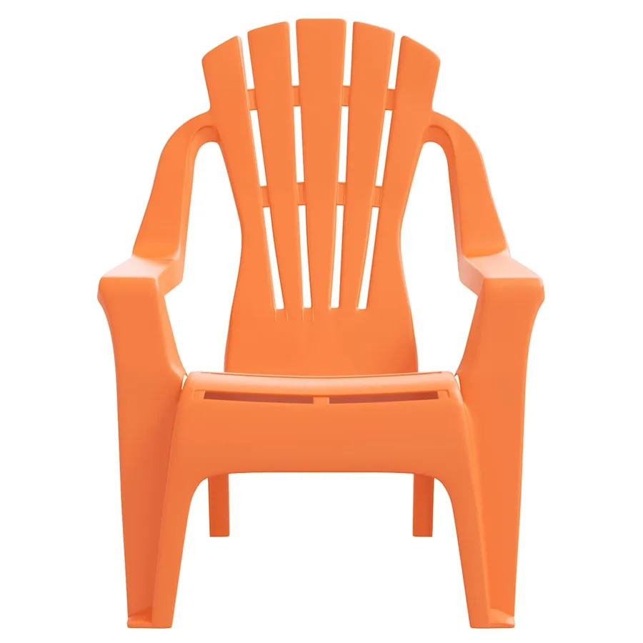 Chaises de jardin pour enfants lot de 2 orange 37x34x44 cm PP - 4