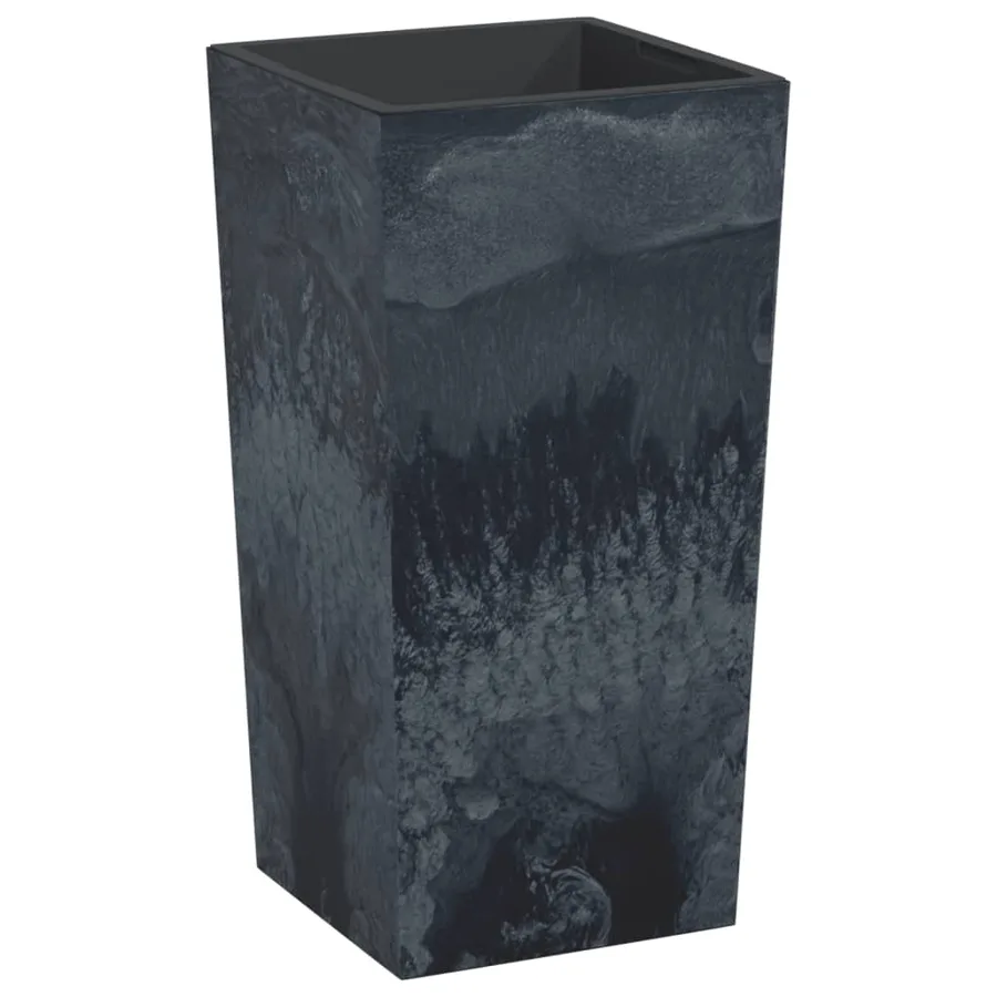 Jardinière et intérieur amovible anthracite PP aspect béton - 2
