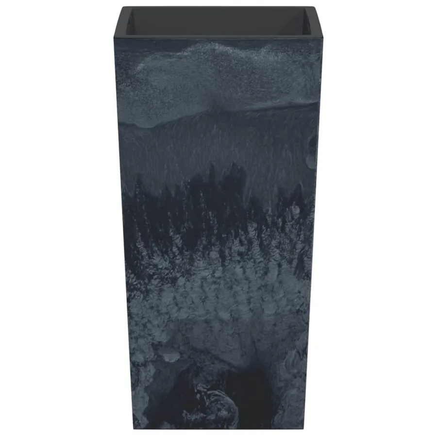 Jardinière et intérieur amovible anthracite PP aspect béton - 4