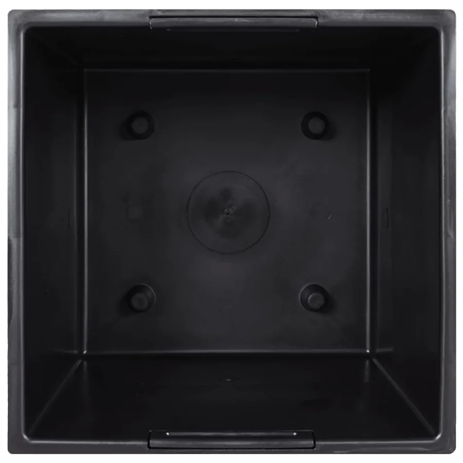 Jardinière et intérieur amovible anthracite PP aspect béton - 5