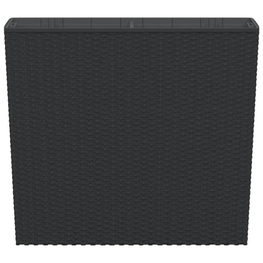 Jardinière et intérieur amovible anthracite 12 /44 L rotin PP - 4