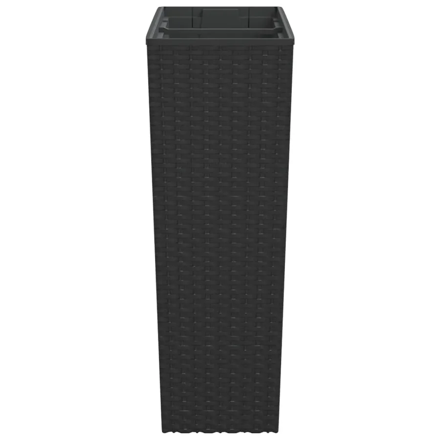 Jardinière et intérieur amovible anthracite 12 /44 L rotin PP - 5