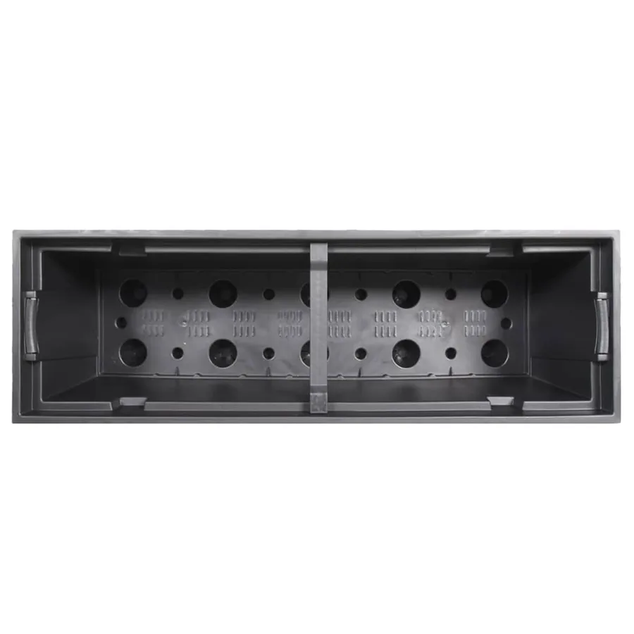 Jardinière et intérieur amovible anthracite 12 /44 L rotin PP - 6