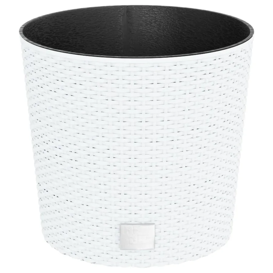 Jardinière et intérieur amovible blanc 15 /15,3 L rotin PP - 2
