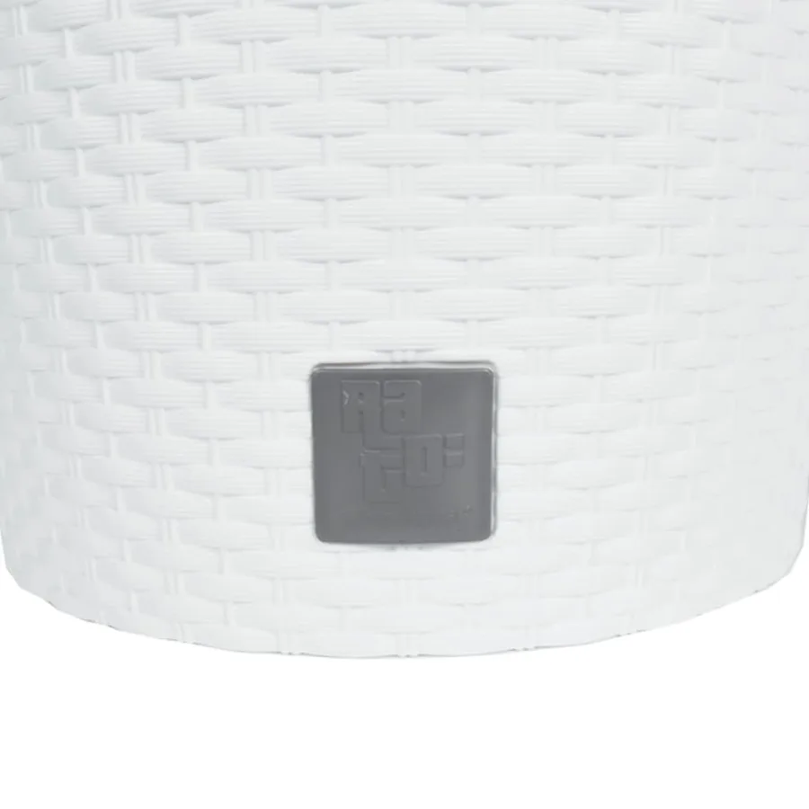 Jardinière et intérieur amovible blanc 15 /15,3 L rotin PP - 6