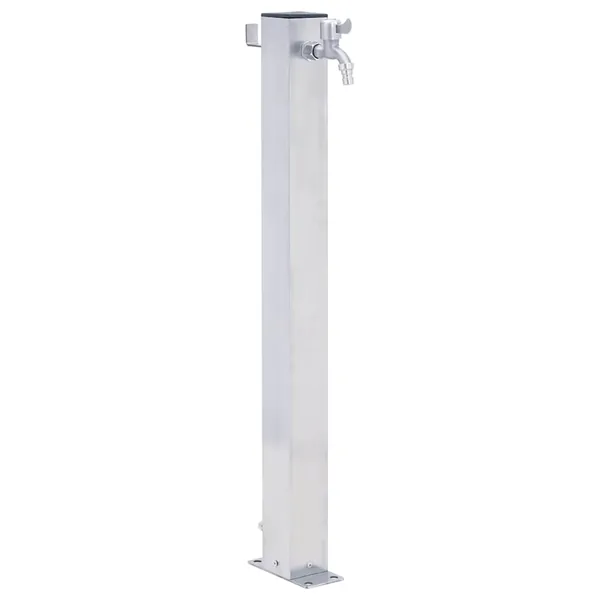 Colonne à eau de jardin 100 cm acier inoxydable carré