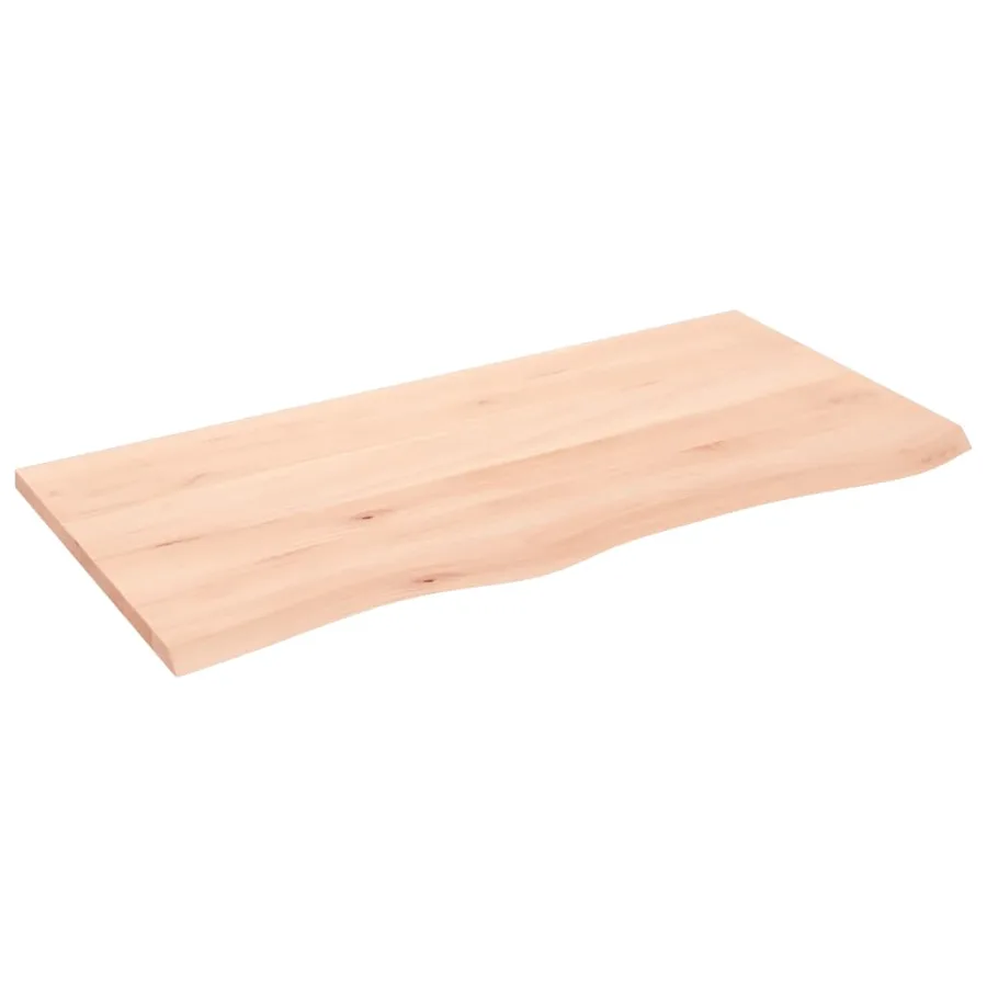 Étagère murale 100x50x2 cm bois de chêne massif non traité - 2