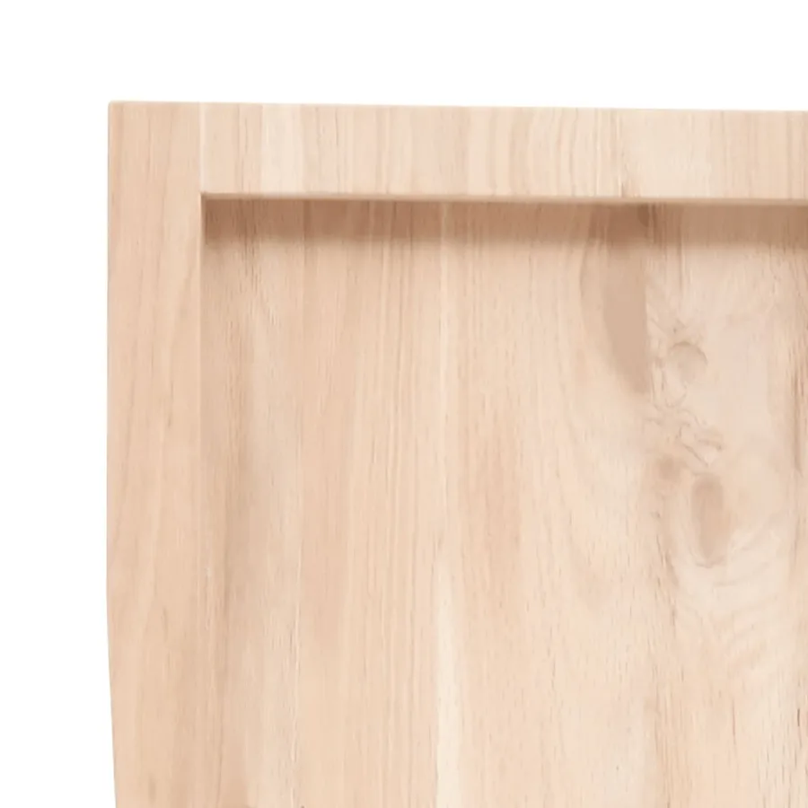 Étagère murale 80x60x(2-6) cm bois de chêne massif non traité - 7