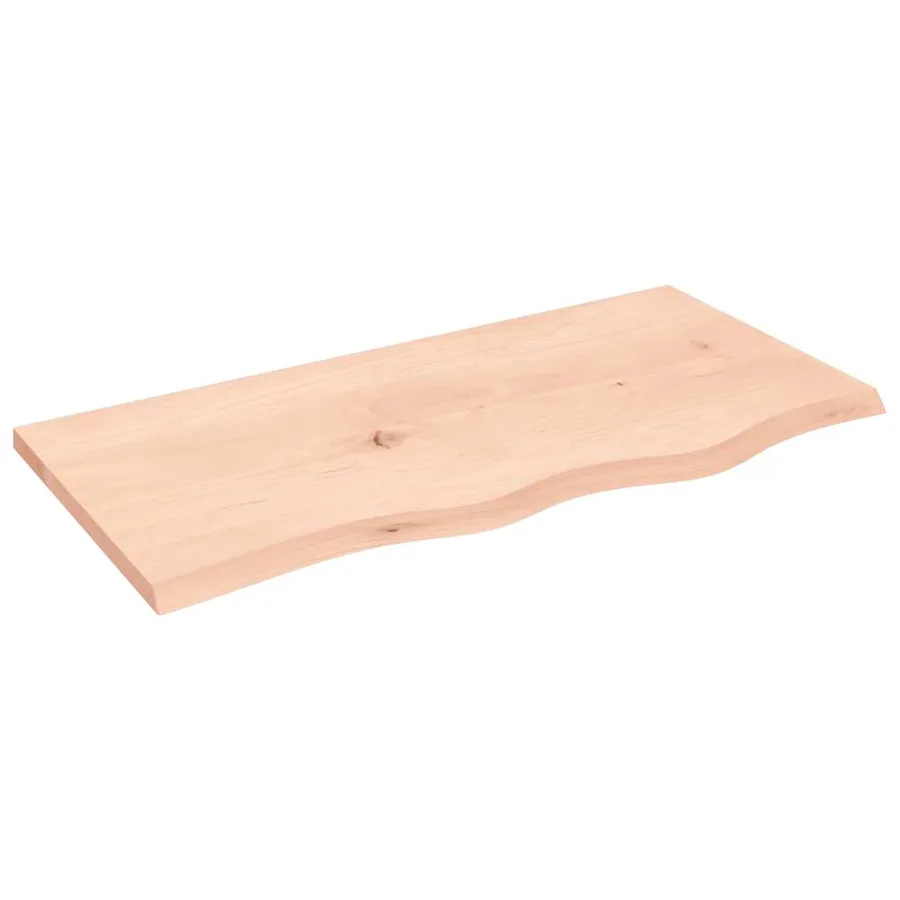 Étagère murale 80x40x2 cm bois de chêne massif non traité - 2