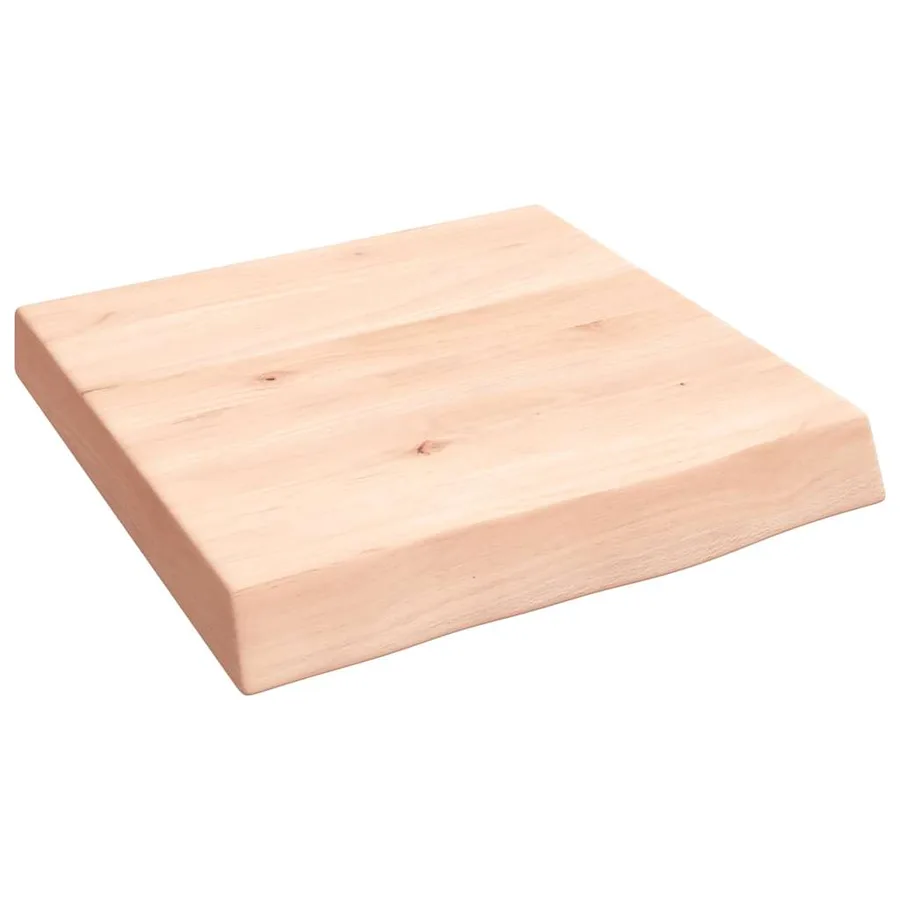 Étagère murale 40x40x(2-6)cm bois de chêne massif non traité - 2